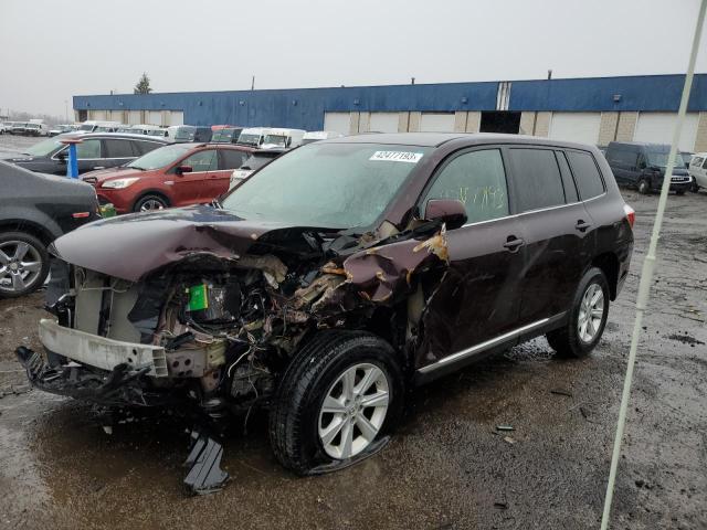 TOYOTA HIGHLANDER 2012 with VIN 5TDZA3EH8CS022298 - Photo from auction