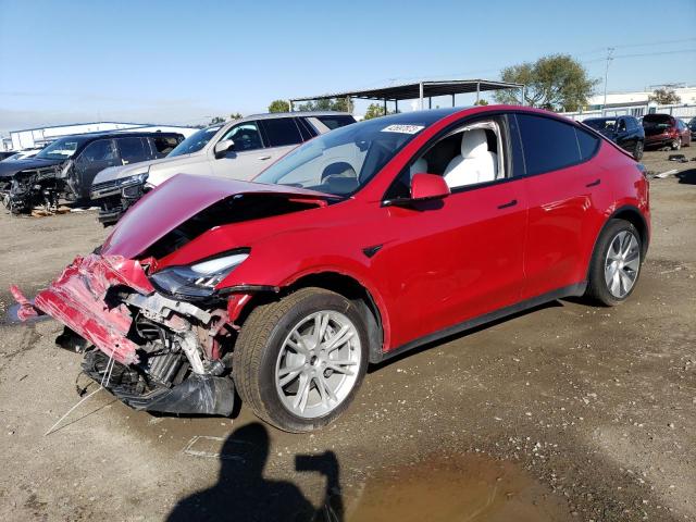 TESLA MODEL Y 2022 with VIN 7SAYGDEE8NF318809 - Photo from auction
