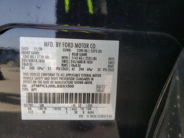 Zdjęcie 14 z aukcji – 2020 FORD EDGE SEL z VIN 2FMPK3J98LBB51500