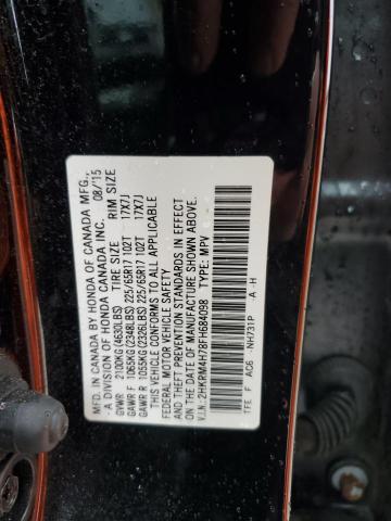 Photo 14 from auction – 2015 HONDA CR-V EXL with VIN 2HKRM4H78FH684098