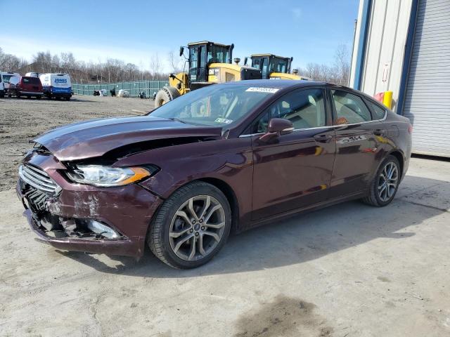 FORD FUSION SE 2017 with VIN 3FA6P0T91HR188853 - Photo from auction