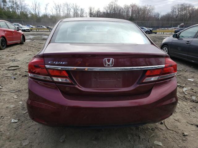 Photo 6 from auction – 2013 HONDA CIVIC LX with VIN 19XFB2F52DE286806