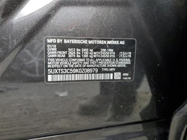 Photo 14 from auction – 2019 BMW X3 XDRIVEM with VIN 5UXTS3C59K0Z08979