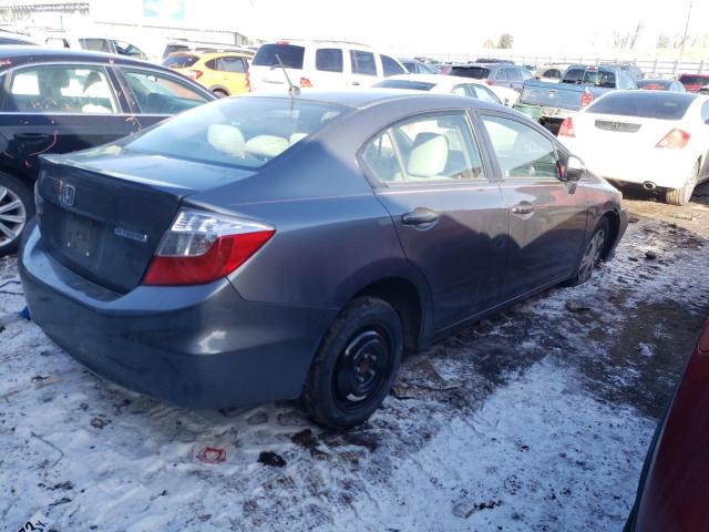 Photo 3 from auction – 2012 HONDA CIVIC HYBR with VIN JHMFB4F27CS003781