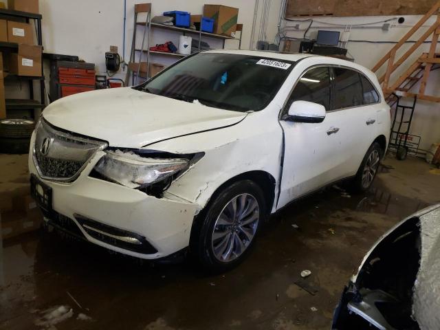ACURA MDX TECHNO 2016 with VIN 5FRYD4H48GB022215 - Photo from auction