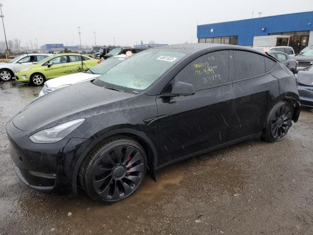 TESLA MODEL Y 2022 مع رقم تعريف المركبة 7SAYGDEF0NF381783 - صورة من المزاد