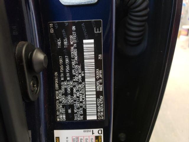 Photo 14 from auction – 2018 TOYOTA 4RUNNER SR with VIN JTEBU5JR4J5557906