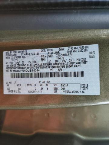 Photo 14 from auction – 2013 FORD ESCAPE SEL with VIN 1FMCU9H94DUB14344