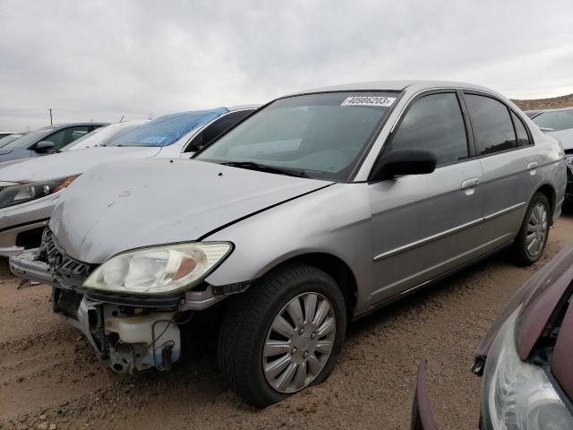 Photo 1 from auction – 2005 HONDA CIVIC LX with VIN 2HGES16645H615480