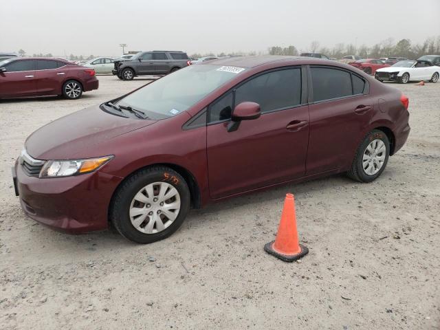 HONDA CIVIC LX 2012 with VIN 2HGFB2F51CH603589 - Photo from auction
