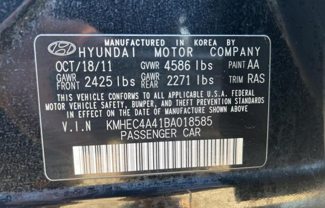 Photo 10 from auction – 2011 HYUNDAI SONATA HYB with VIN KMHEC4A41BA018585