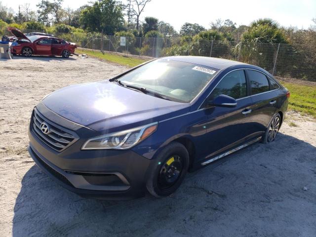 HYUNDAI SONATA SPO 2016 with VIN 5NPE34AF4GH435043 - Photo from auction