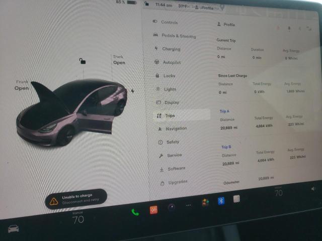 Photo 9 from auction – 2022 TESLA MODEL 3 with VIN 5YJ3E1EA6NF287066