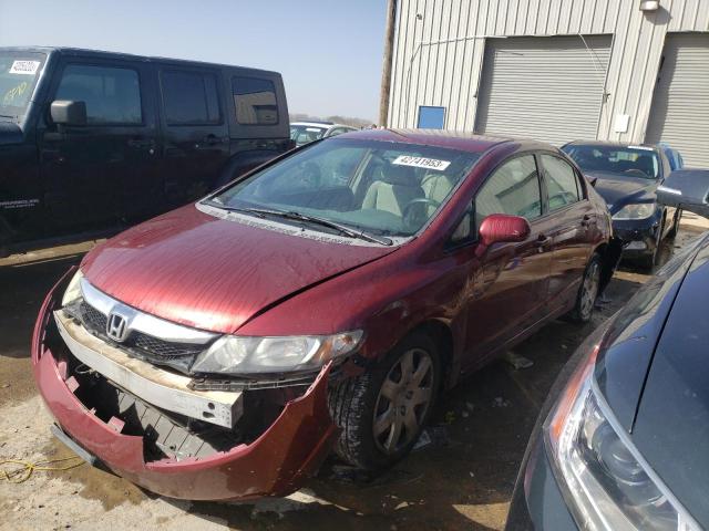 HONDA CIVIC LX 2010 with VIN 19XFA1F57AE020996 - Photo from auction