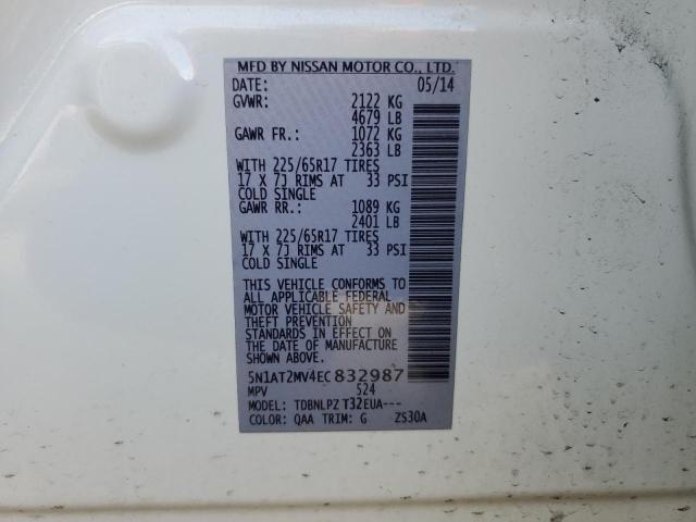 Photo 14 from auction – 2014 NISSAN ROGUE S with VIN 5N1AT2MV4EC832987