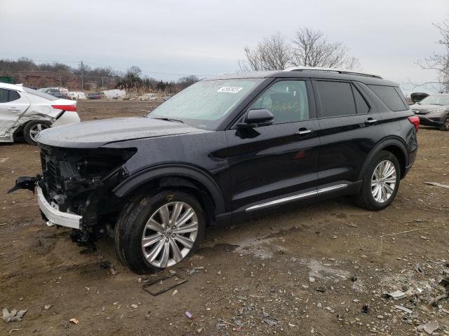 FORD EXPLORER L 2021 with VIN 1FMSK8FH0MGA57385 - Photo from auction