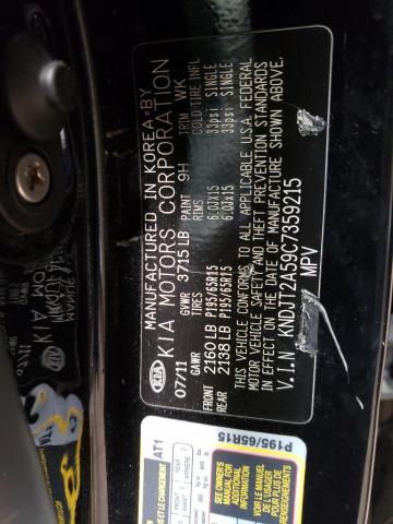 Photo 14 from auction – 2012 KIA SOUL with VIN KNDJT2A59C7359215