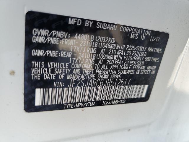 Foto 14 de la subasta – 2018 SUBARU FORESTER 2 con VIN JF2SJARC6JH512617