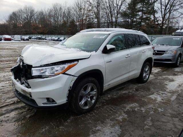 TOYOTA HIGHLANDER 2016 with VIN 5TDDCRFH5GS015899 - Photo from auction