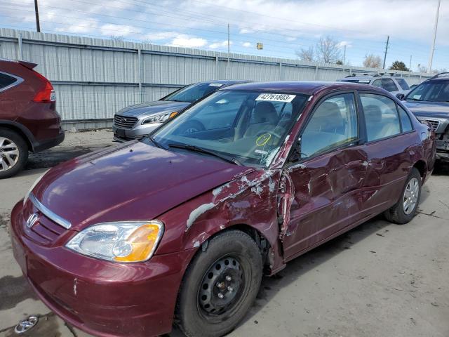 HONDA CIVIC LX 2003 with VIN 1HGES165X3L014730 - Photo from auction