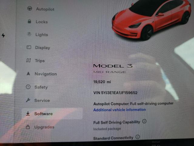 Photo 9 from auction – 2018 TESLA MODEL 3 with VIN 5YJ3E1EA1JF159652
