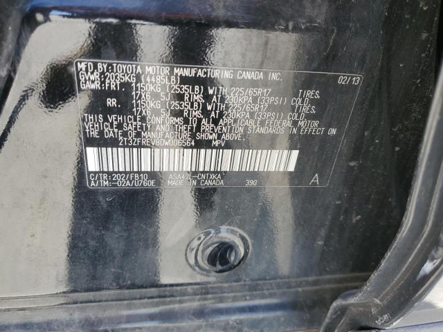 Photo 14 from auction – 2013 TOYOTA RAV4 LE with VIN 2T3ZFREV8DW006564