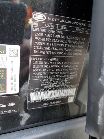 Photo 14 from auction – 2018 LAND ROVER RANGE ROVE with VIN SALWV2SV5JA408756
