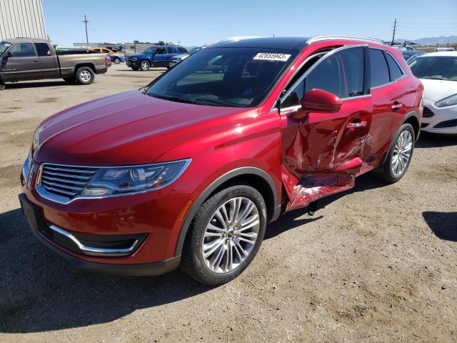 LINCOLN MKX RESERV 2017 with VIN 2LMPJ8LR3HBL44209 - Photo from auction
