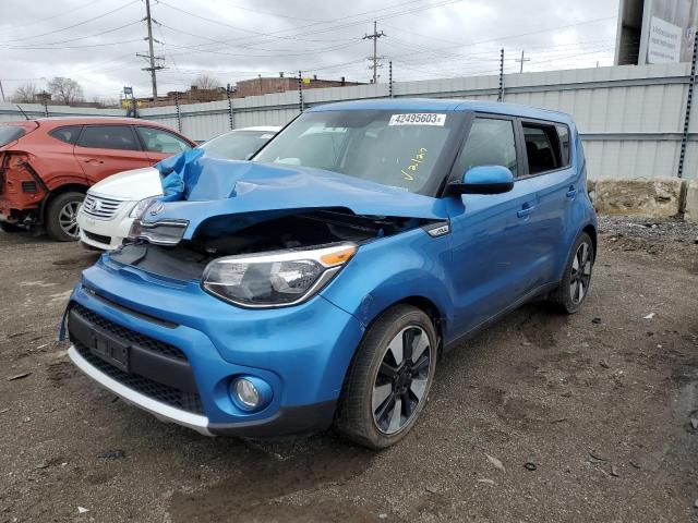 KIA SOUL + 2018 with VIN KNDJP3A5XJ7557485 - Photo from auction