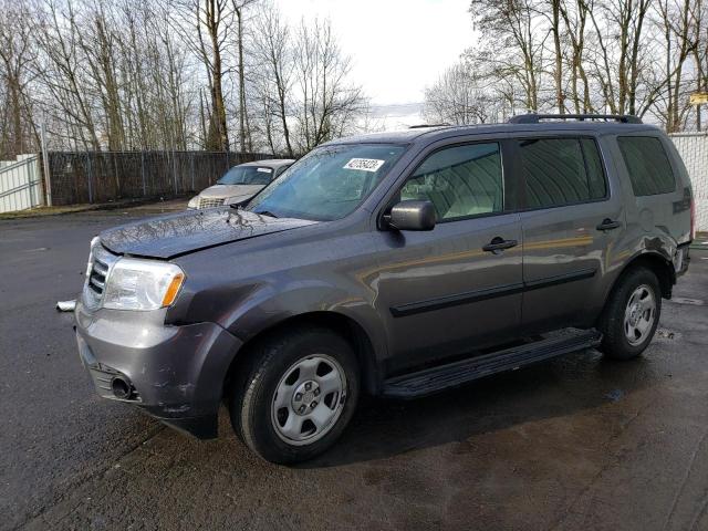HONDA PILOT LX 2015 with VIN 5FNYF4H21FB005331 - Photo from auction