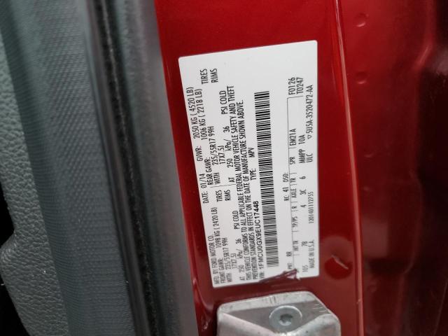 Photo 14 from auction – 2014 FORD ESCAPE SE with VIN 1FMCU0GX9EUC17448