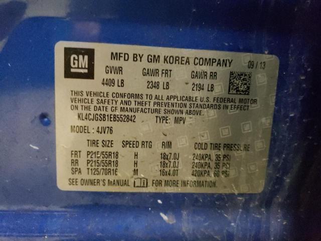 Photo 14 from auction – 2014 BUICK ENCORE with VIN KL4CJGSB1EB552842