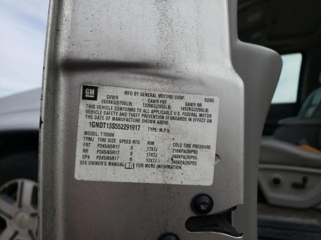 Photo 14 from auction – 2005 CHEVROLET TRAILBLAZE with VIN 1GNDT13S552291917