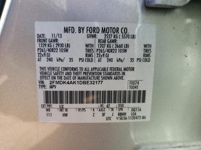Photo 14 from auction – 2013 FORD EDGE SPORT with VIN 2FMDK4AK1DBE32177