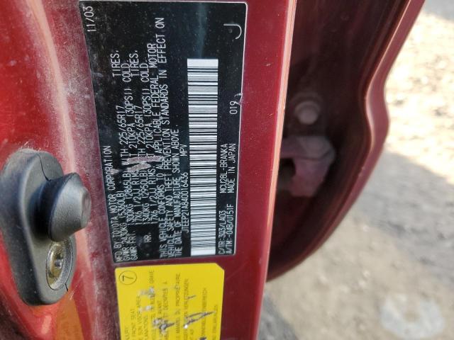 Photo 14 from auction – 2004 TOYOTA HIGHLANDER with VIN JTEEP21A840016436