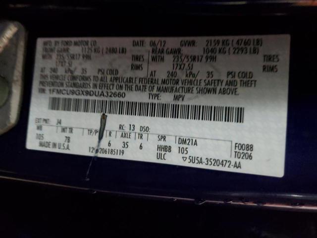 Photo 14 from auction – 2013 FORD ESCAPE SE with VIN 1FMCU9GX9DUA32660
