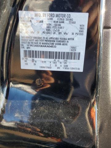 Photo 14 from auction – 2010 FORD ESCAPE XLT with VIN 1FMCU0DG6AKA04533