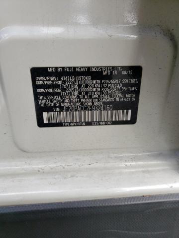 Photo 14 from auction – 2015 SUBARU XV CROSSTR with VIN JF2GPACC2F9324160