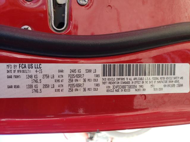 Photo 14 from auction – 2015 DODGE JOURNEY SE with VIN 3C4PDCAB6FT683354