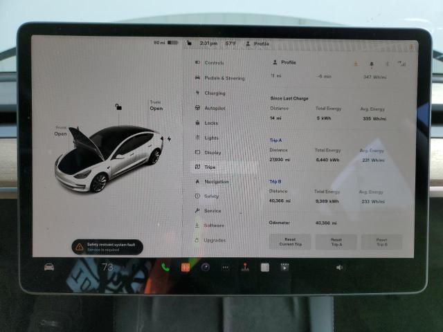 Photo 9 from auction – 2022 TESLA MODEL 3 with VIN 5YJ3E1EA3NF191783