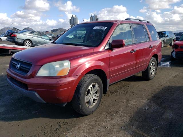 HONDA PILOT EX 2005 with VIN 2HKYF18435H539737 - Photo from auction