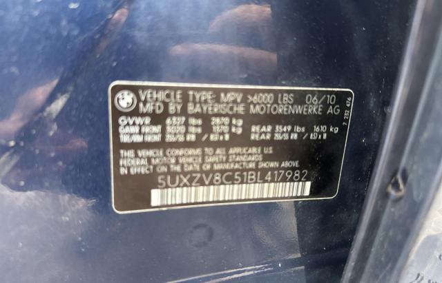 Photo 10 from auction – 2011 BMW X5 XDRIVE5 with VIN 5UXZV8C51BL417982