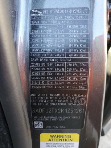 Photo 14 from auction – 2019 JAGUAR E-PACE S with VIN SADFJ2FX2K1Z51261