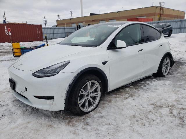 TESLA MODEL Y 2021 with VIN 5YJYGDEE2MF093444 - Photo from auction