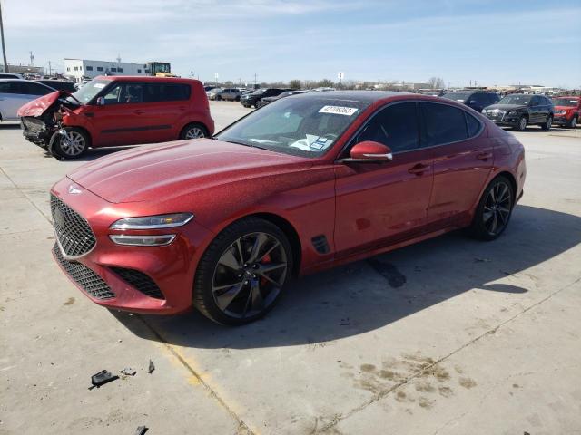 GENESIS G70 BASE 2022 with VIN KMTG54TE8NU100167 - Photo from auction