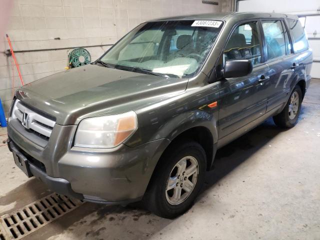 HONDA PILOT LX 2006 with VIN 5FNYF28186B027175 - Photo from auction
