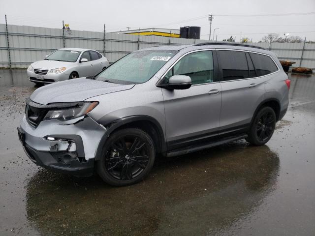 HONDA PILOT SE 2021 with VIN 5FNYF6H27MB024877 - Photo from auction