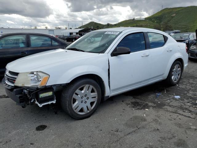 DODGE AVENGER SE 2012 with VIN 1C3CDZAB9CN286285 - Photo from auction