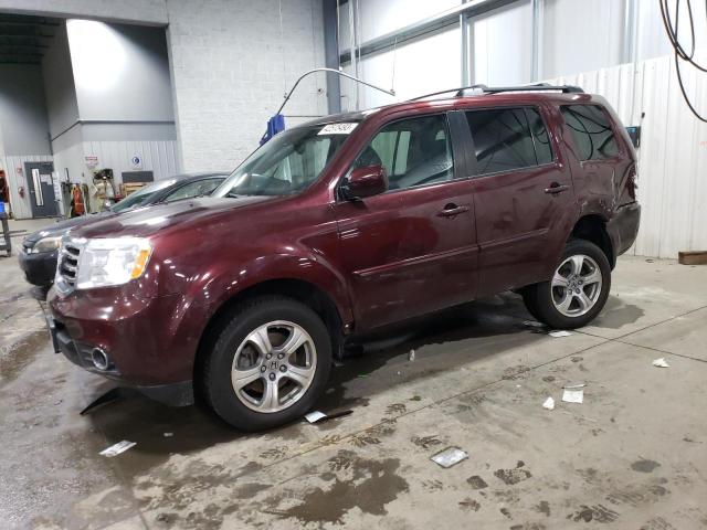 HONDA PILOT EXL 2013 with VIN 5FNYF4H67DB018813 - Photo from auction