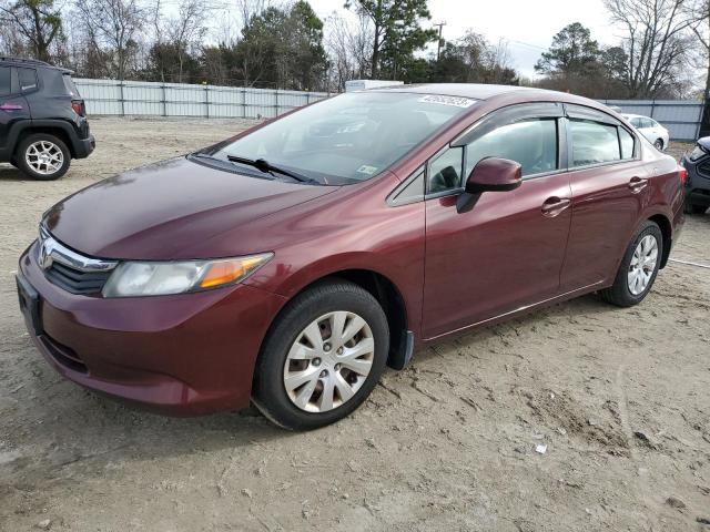 HONDA CIVIC LX 2012 with VIN JHMFB2F56CS001079 - Photo from auction